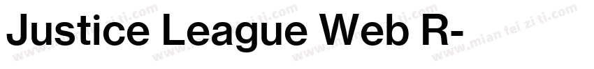 Justice League Web R字体转换